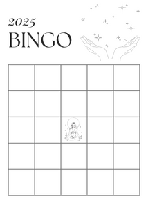 2025 Vision Board Bingo Cards